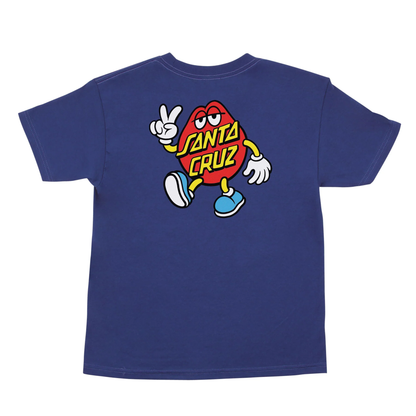 Santa Cruz Dot Guy Youth Tee - Cobalt