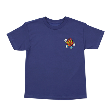 Santa Cruz Dot Guy Youth Tee - Cobalt
