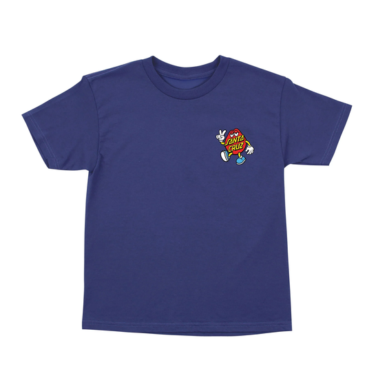 Santa Cruz Dot Guy Youth Tee - Cobalt