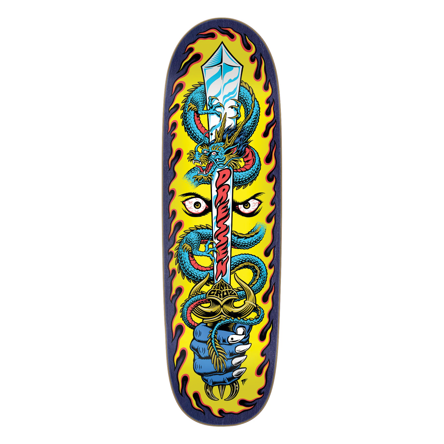 Santa Cruz Dressen Sword Pro Shaped Deck - 9.25