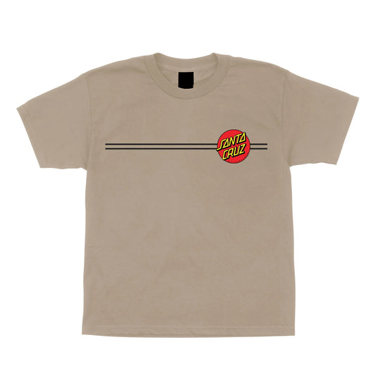 Santa Cruz Dot Youth Tee - Sand
