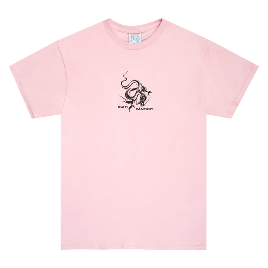 Sci-Fi Fantasy Dragon Tee - Light Pink