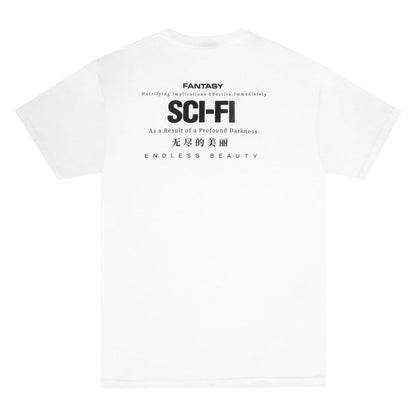 Sci-Fi Fantasy Profound Darkness Tee - White