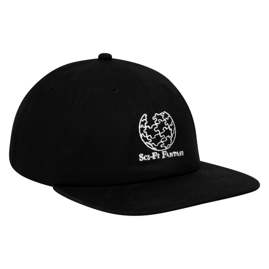 Sci-Fi Fantasy Puzzle Globe Hat - Black