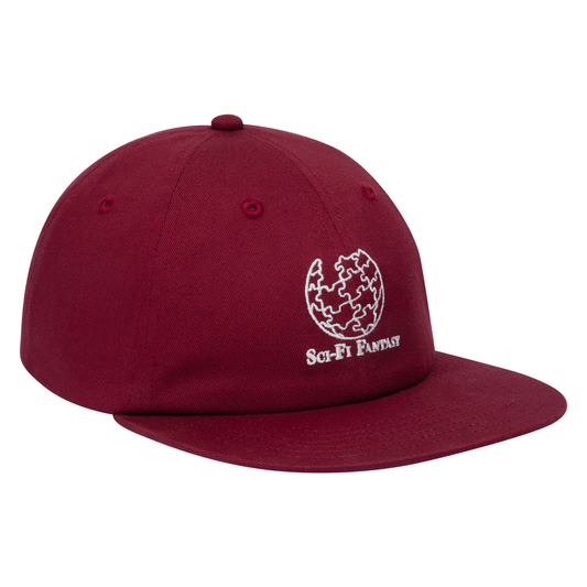 Sci-Fi Fantasy Puzzle Globe Hat - Wine