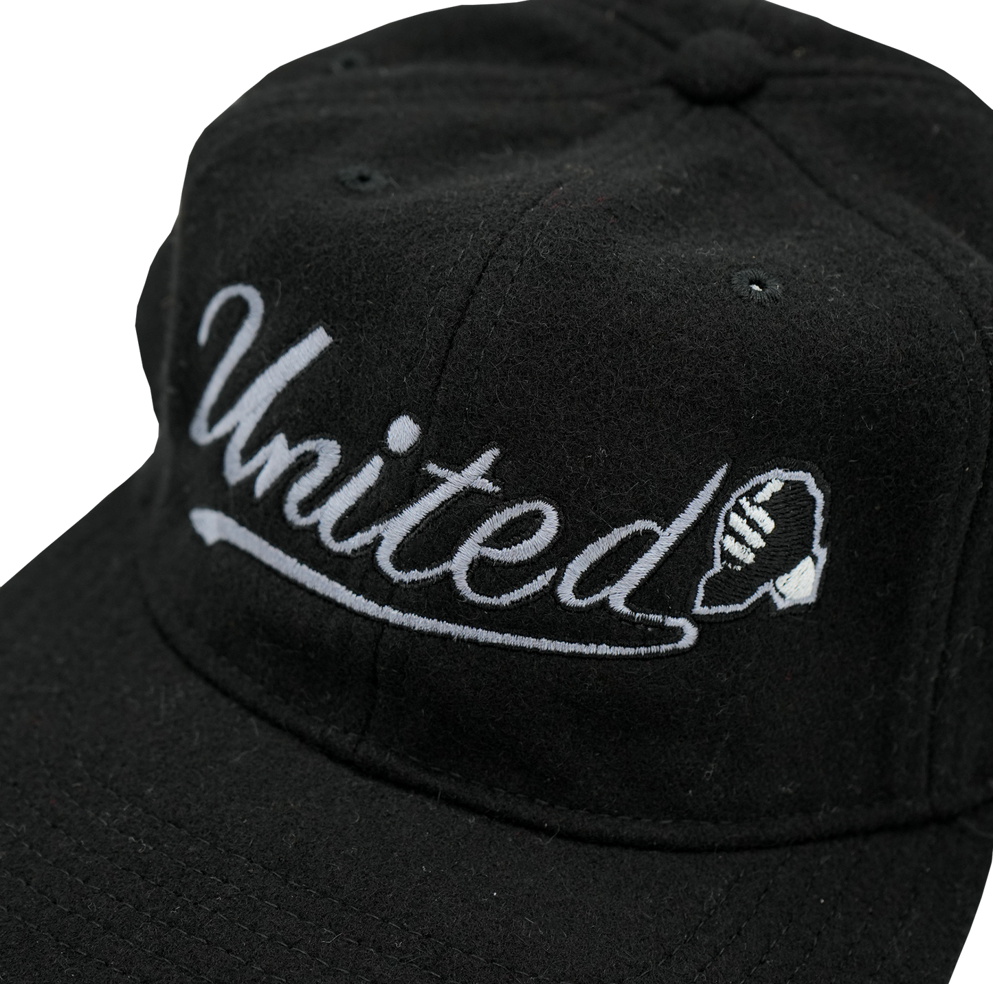 United Script Wool Hat - Black