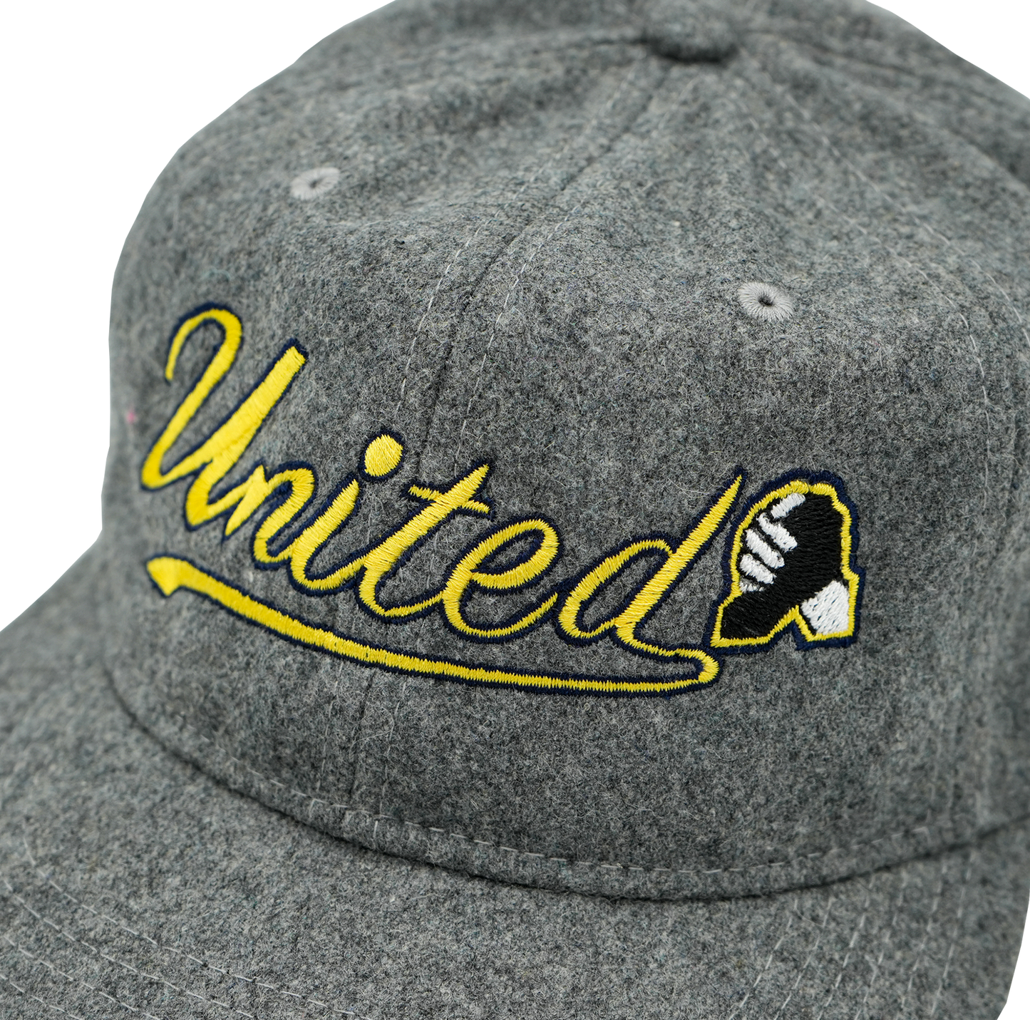 United Script Wool Hat - Gray