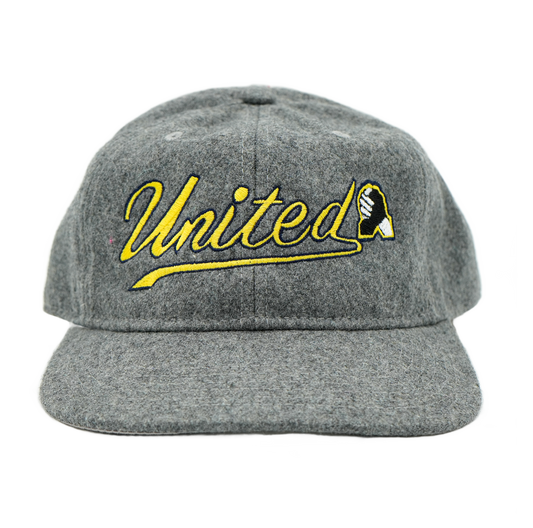 United Script Wool Hat - Gray