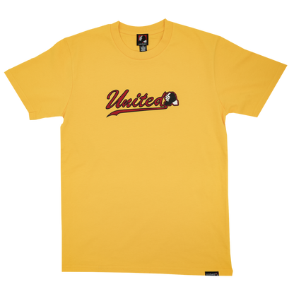 United Script Tee - Yellow