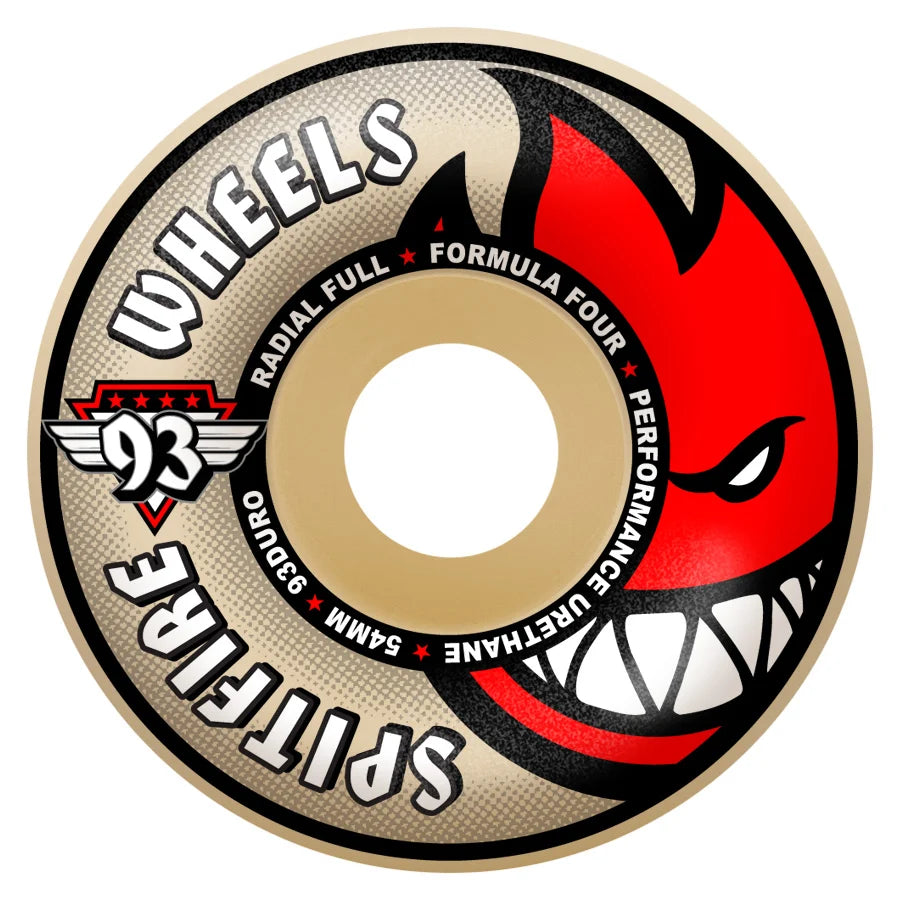 Spitfire Formula Four 93a Soft Sliders Radial Full Wheel - Assorted Sizes