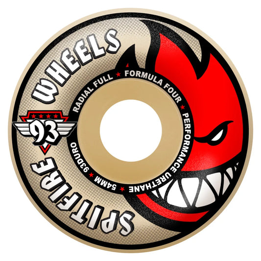 Spitfire Formula Four 93a Soft Sliders Radial Full Wheel - Assorted Sizes