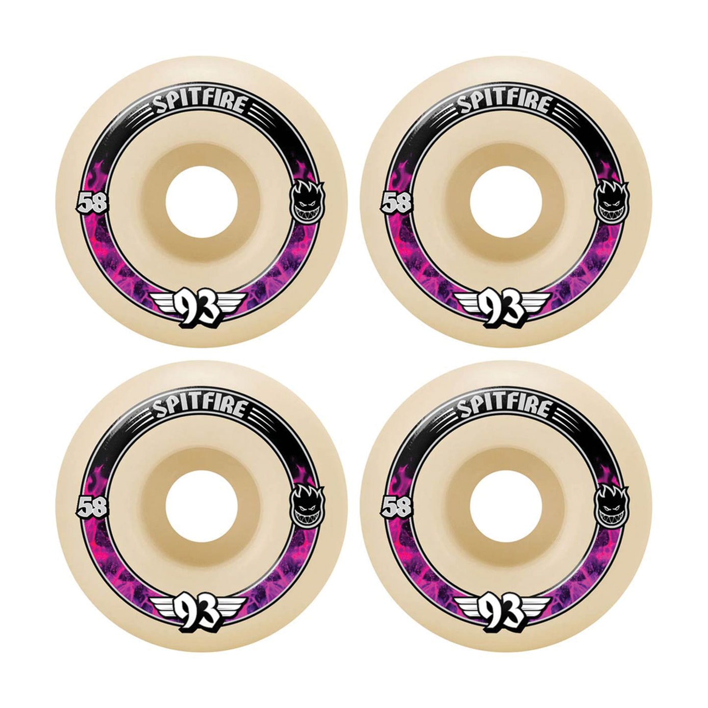 Spitfire Formula Four 93a Soft Sliders Radial Wheel - 58mm