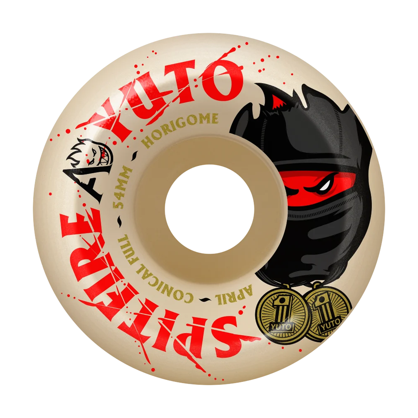 Spitfire x April Formula Four Yuto Conical Full 99a Wheel - 54mm