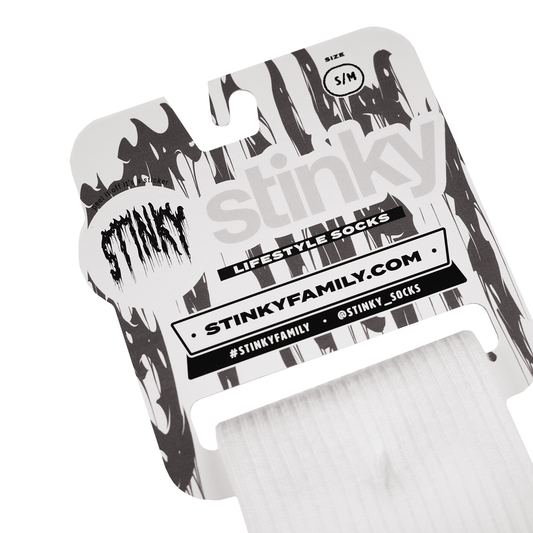 Stinky Drippy Dreams Socks - White
