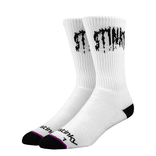 Stinky Drippy Dreams Socks - White