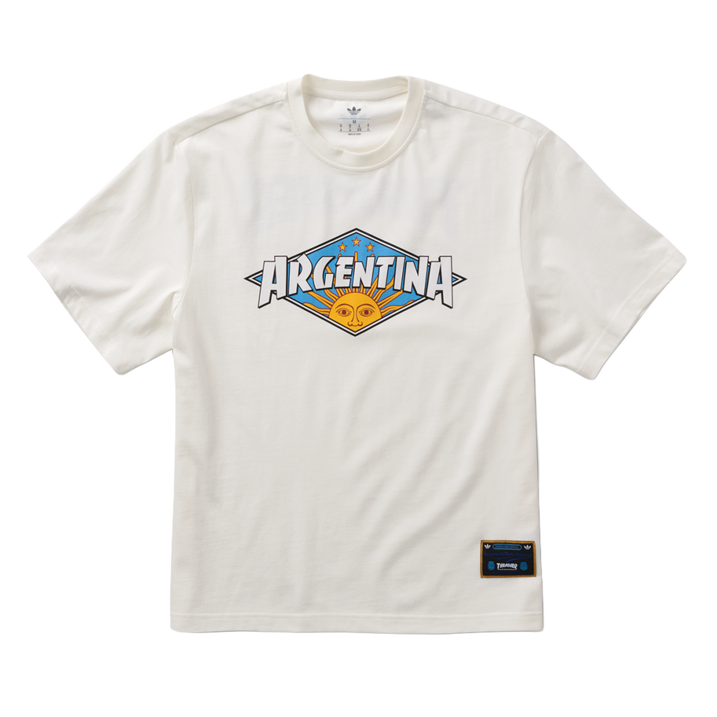 Adidas Thrasher x AFA Argentina Tee  - White