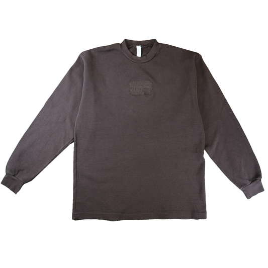 Time Machine Advertisement Thermal Longsleeve - Chocolate