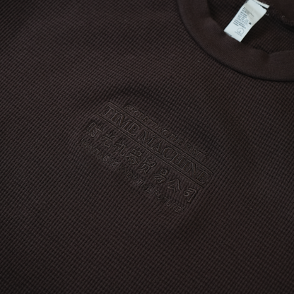 Time Machine Advertisement Thermal Longsleeve - Chocolate