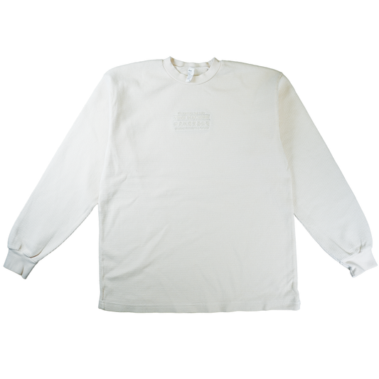 Time Machine Advertisement Thermal Longsleeve - Cream