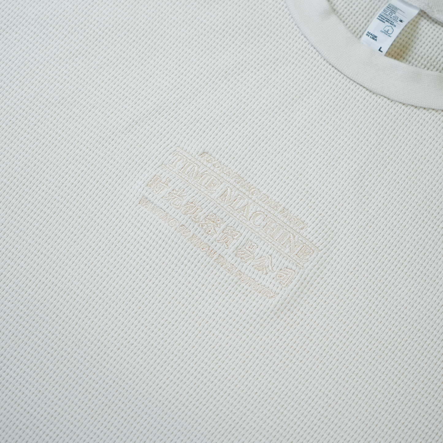 Time Machine Advertisement Thermal Longsleeve - Cream