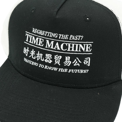 Time Machine Advertisement Trucker Hat - Black / Off White