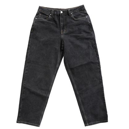 Time Machine Emoji Denim Pants - Black