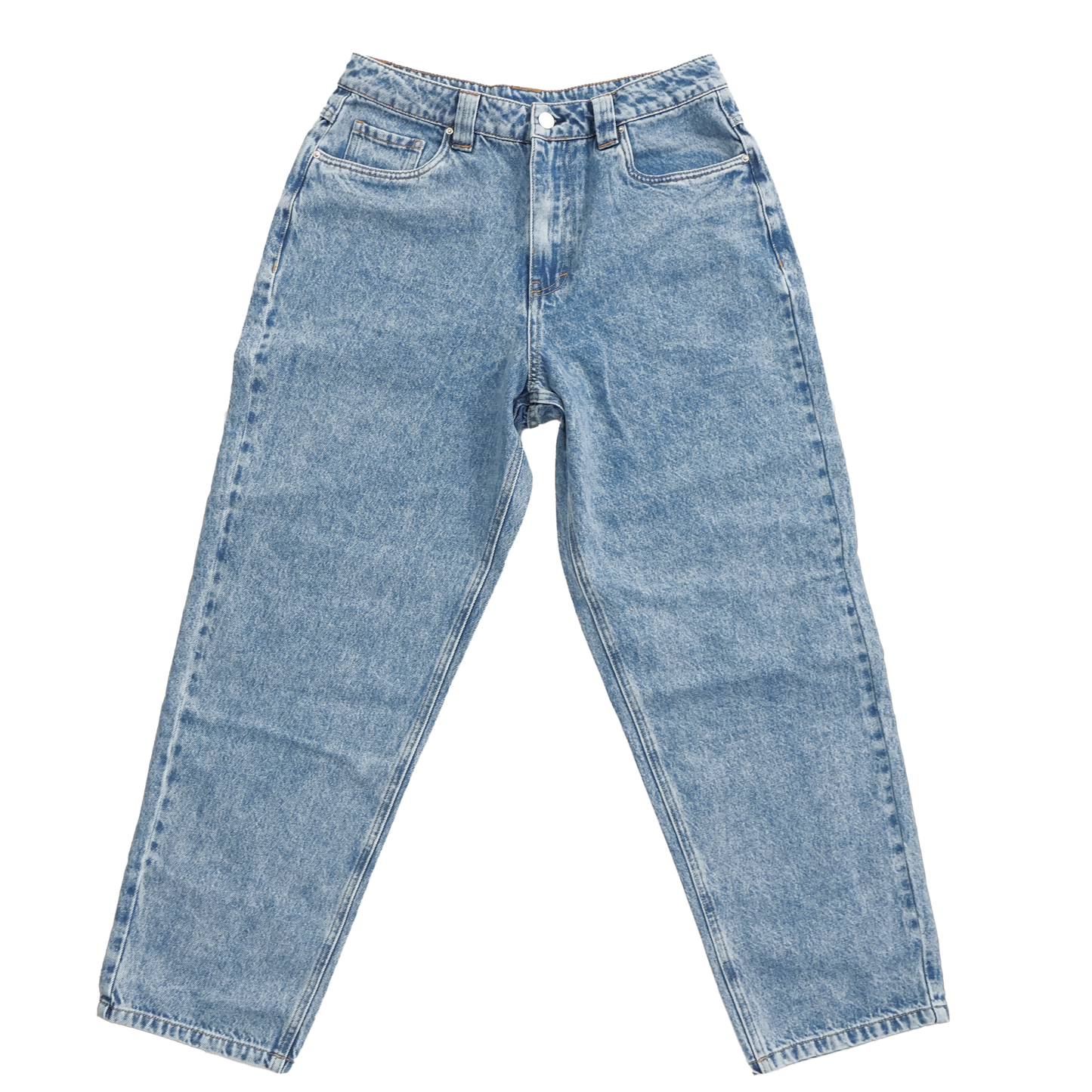 Time Machine Emoji Denim Pants - Blue