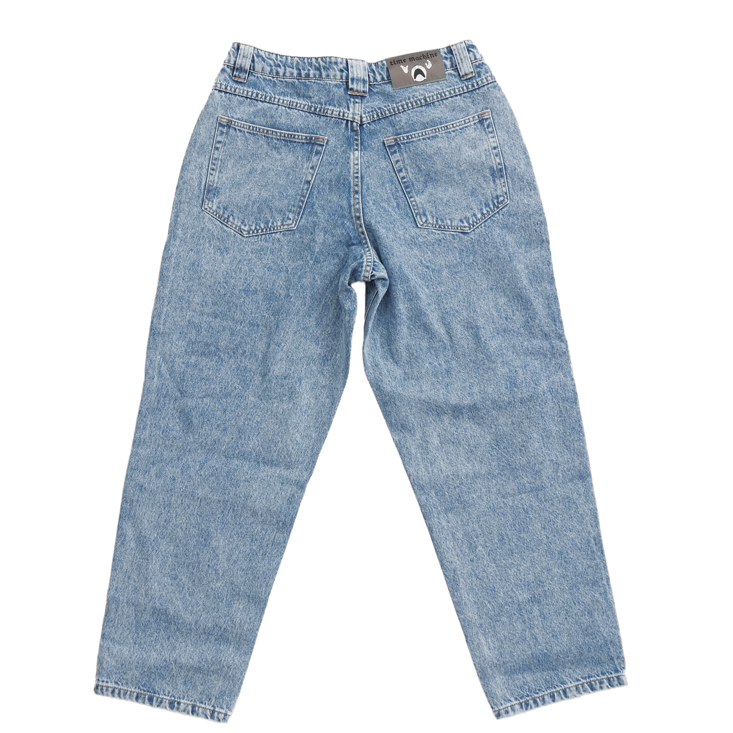 Time Machine Emoji Denim Pants - Blue