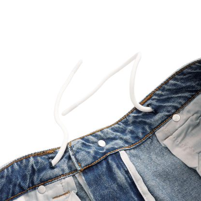 Time Machine Emoji Denim Pants - Blue