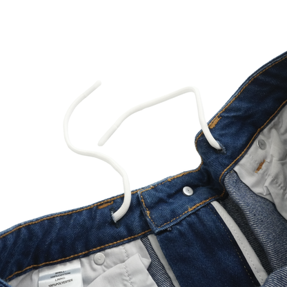 Time Machine Emoji Denim Pants - Dark Blue