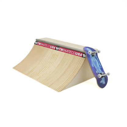 Time Machine Fingerboard Mini Quarter Pipe - Natural