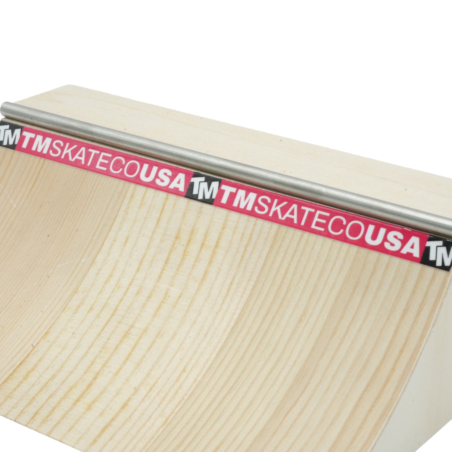 Time Machine Fingerboard Mini Quarter Pipe - Natural