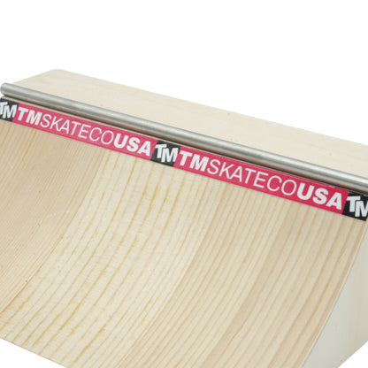 Time Machine Fingerboard Mini Quarter Pipe - Natural
