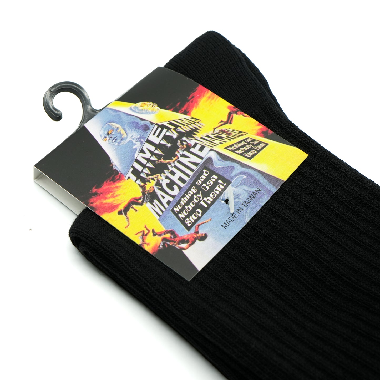 Time Machine Oval Logo Socks - Black