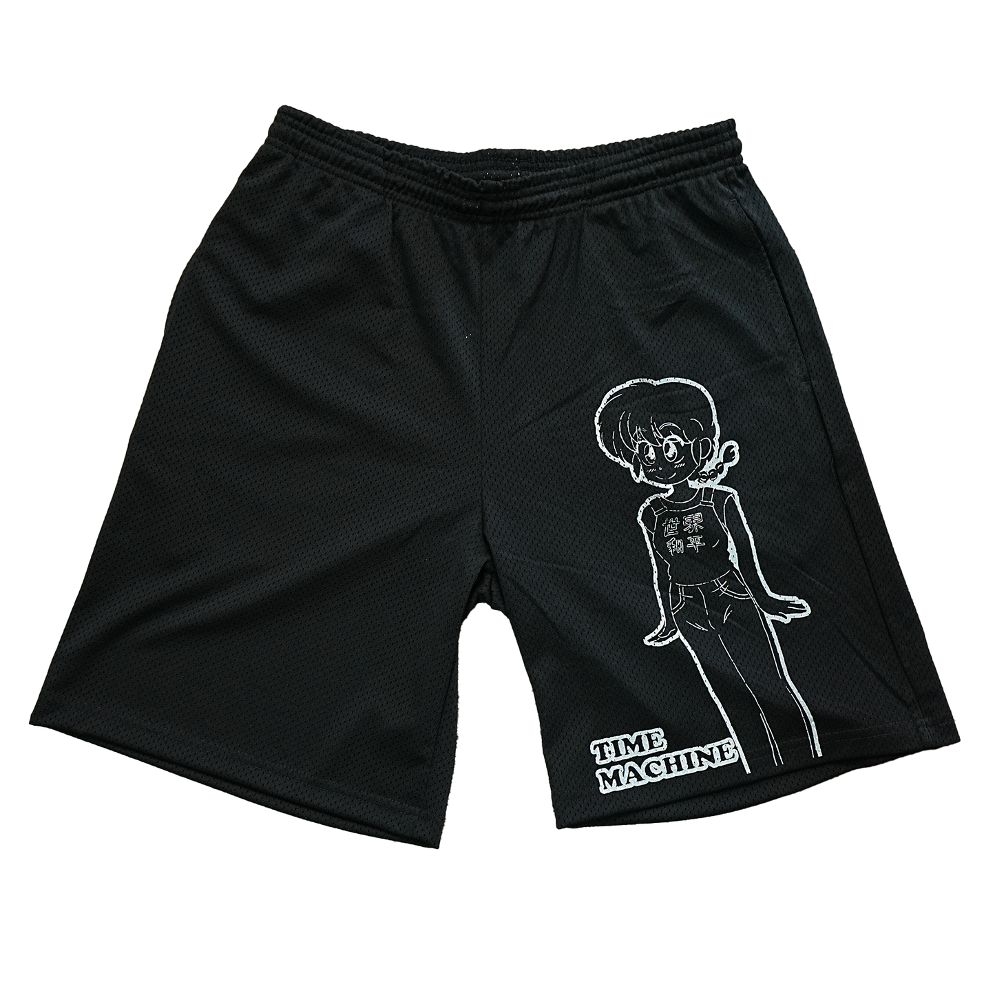 Time Machine Ranma B-Ball Mesh Shorts - Black