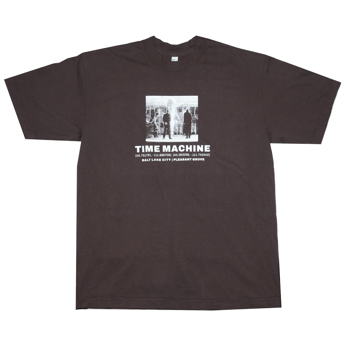 Time Machine Invention Tee - Chocolate