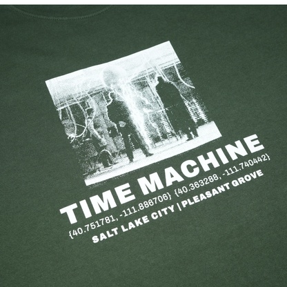 Time Machine Invention Tee - Ivy Green