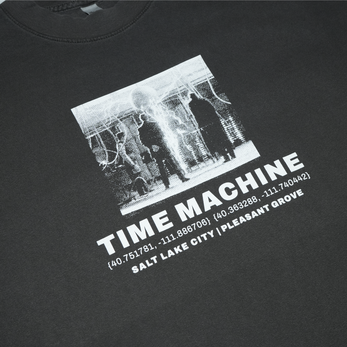 Time Machine Invention Tee - Vintage Black