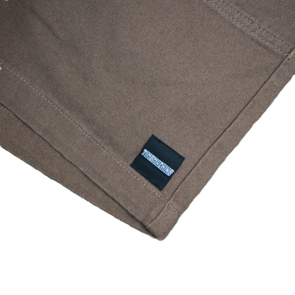 Time Machine Logo Canvas Shorts - Walnut