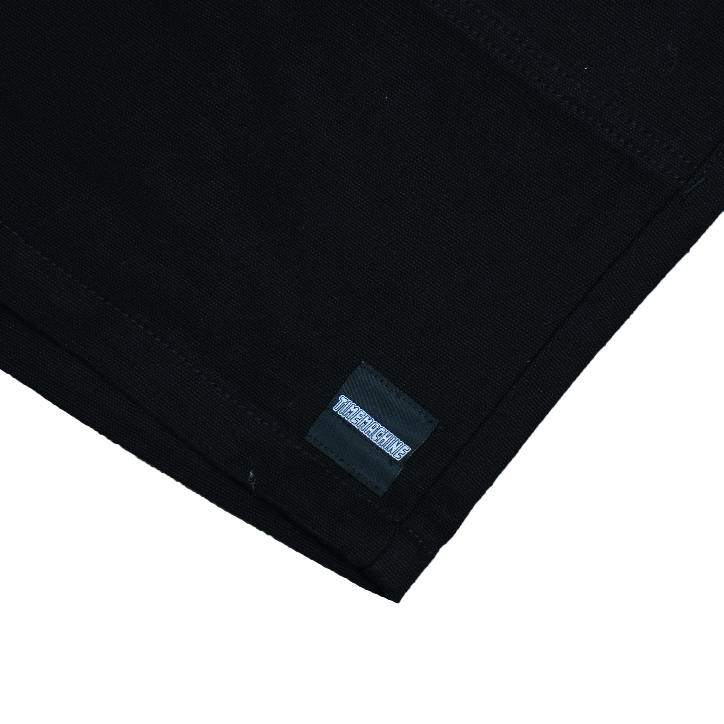 Time Machine Logo Canvas Shorts - Black