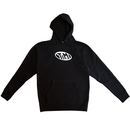 Time Machine TM Logo Puff Print Hoodie - Black
