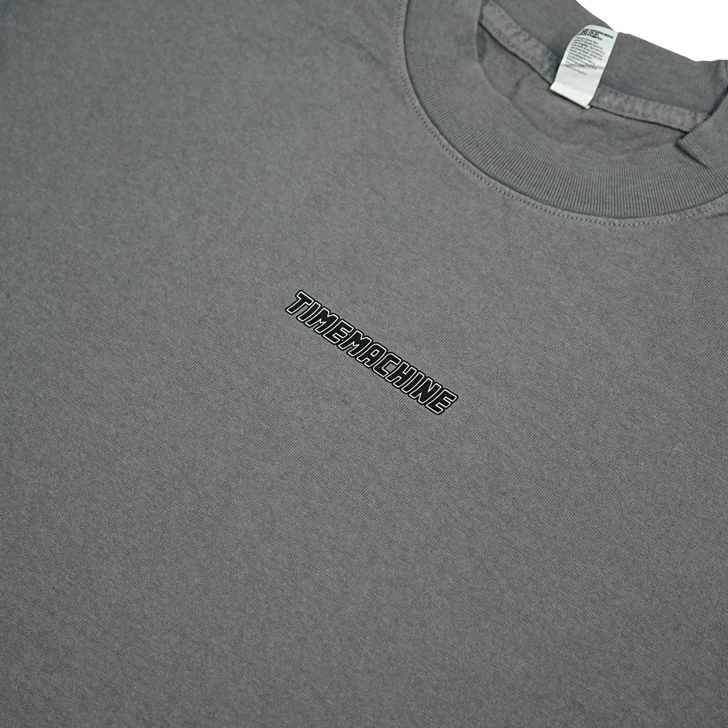 Time Machine Mini Logo Tee - Charcoal