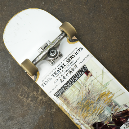 Time Machine "Time Travel Services" Sticker - White