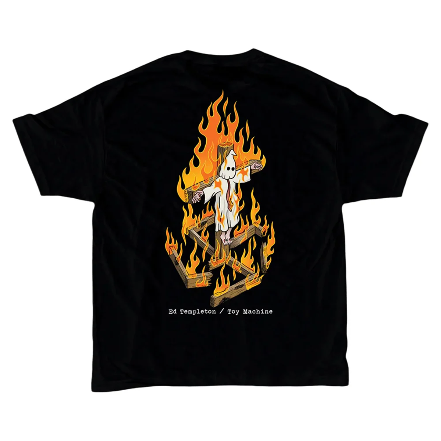 Toy Machine Templeton Charred Cross Tee - Black