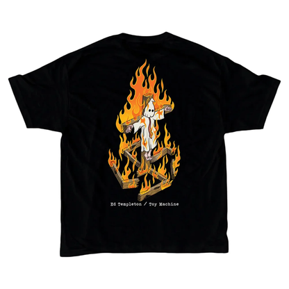 Toy Machine Templeton Charred Cross Tee - Black