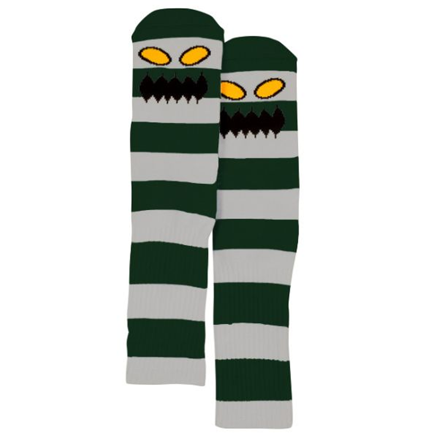 Toy Machine Monster Big Stripe Socks - Forest / Grey