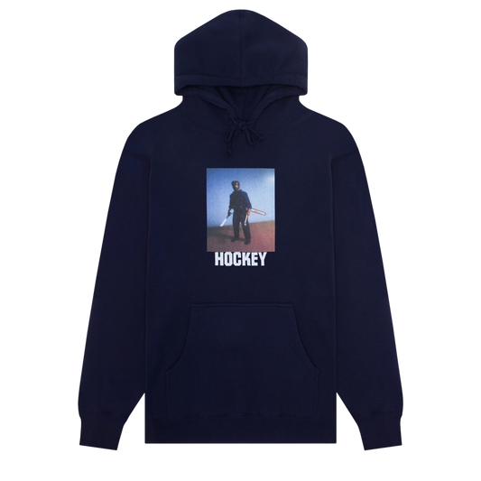 Hockey Weapon Man Hoodie - Navy