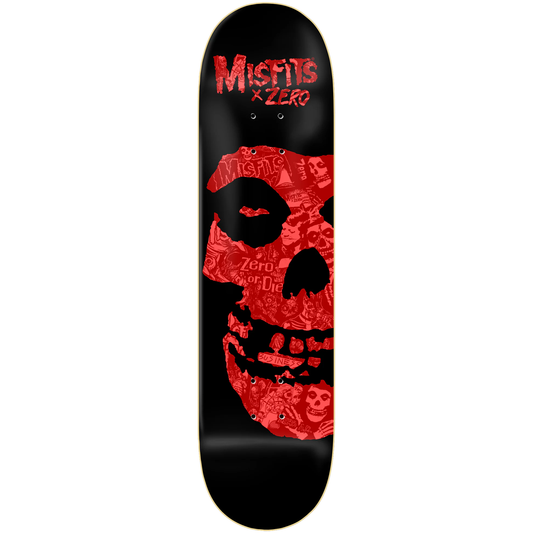 Zero x Misfits Fiend Skull Collage Red Deck - 8.25