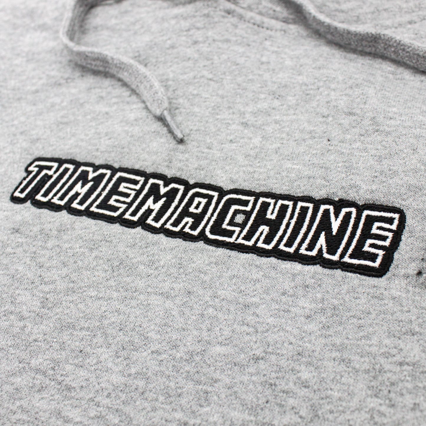 Time Machine Logo Hood-Heather Gray